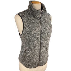 NWT Abercrombie & Fitch Quilted Fleece Vest Y2K Preppy Full Zip-M